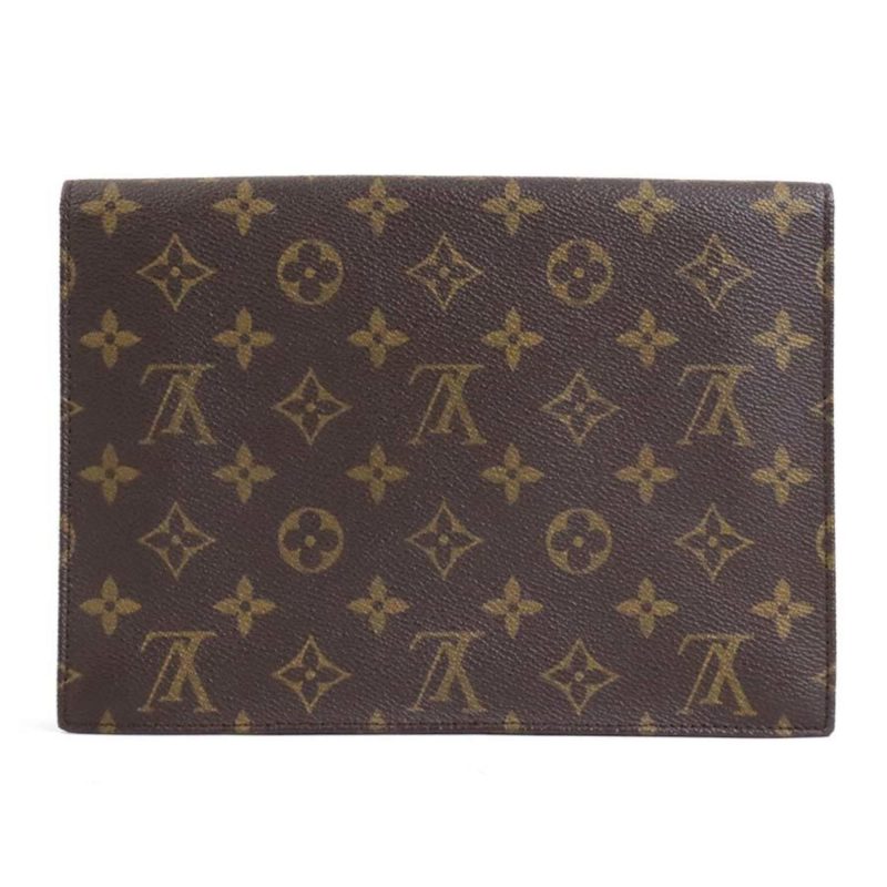 LOUIS VUITTON Clutch Bag Monogram Pochette Lava 23 Canvas Brown Unisex M51940 - Logoexplore - Image 3