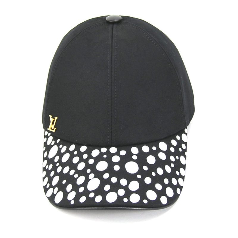 LOUIS VUITTON Cap LV × YK Infinity Dot Cotton Black Unisex M7069L - Logoexplore - Image 3