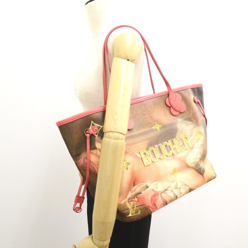 LOUIS VUITTON Boucher Neverfull MM Pink Masters collection PVC coated canvas M43357 - Logoexplore - Image 5