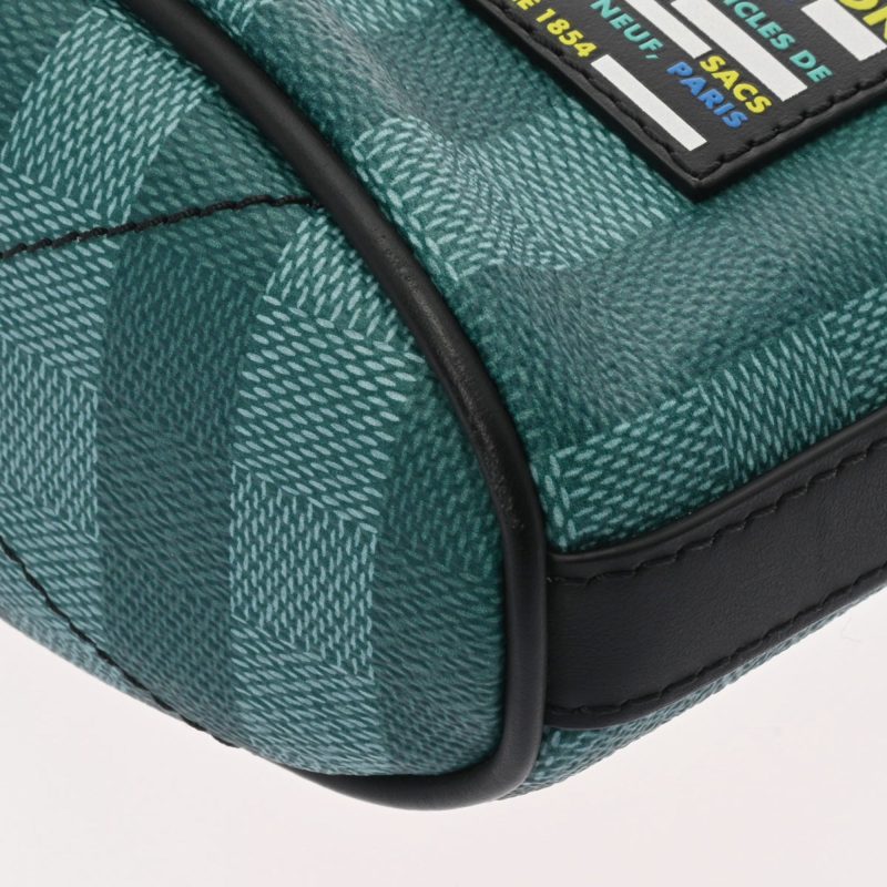 LOUIS VUITTON Damier Stripe Sac Marant Green/Yellow M59920 Shoulder Bag - Logoexplore - Image 6