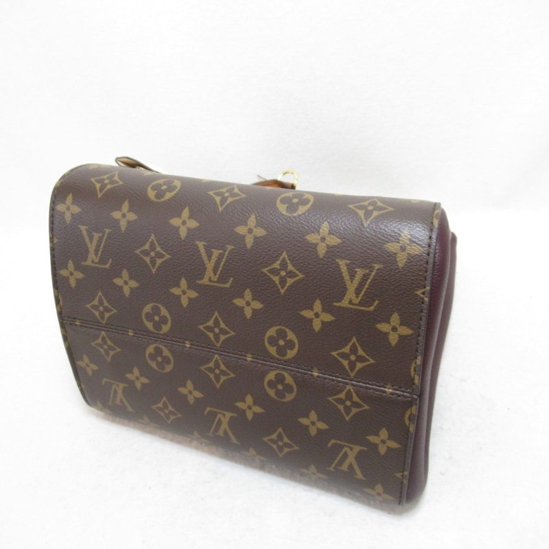 LOUIS VUITTON Fold Tote MM 2wayShoulder Bag Brown Monogram leather M45409 - Logoexplore - Image 4