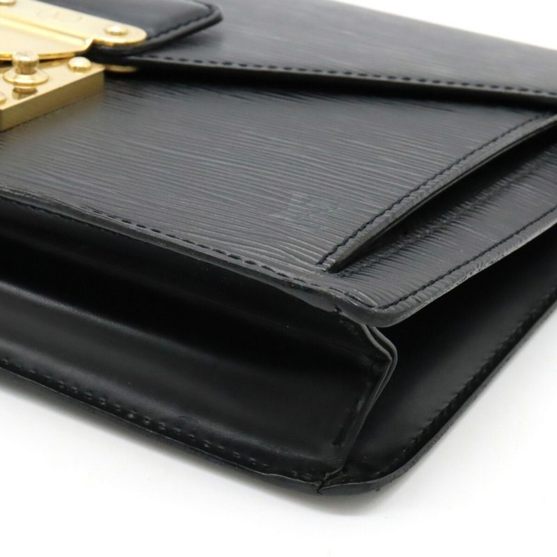 LOUIS VUITTON Epi Pochette Serie Dragonne Second Bag Noir Black Key Missing M52612 - Logoexplore - Image 3
