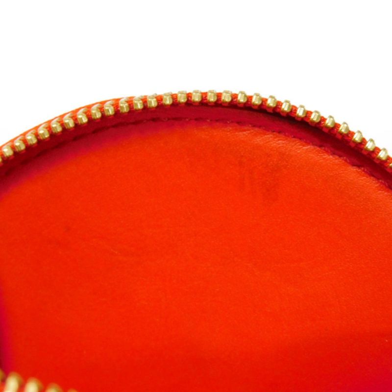 LOUIS VUITTON Coin Case Porte Monet Chapeau Embossed Patent Monogram Vernis Rose Orange Sunset M93691 Women's Wallet - Logoexplore - Image 8