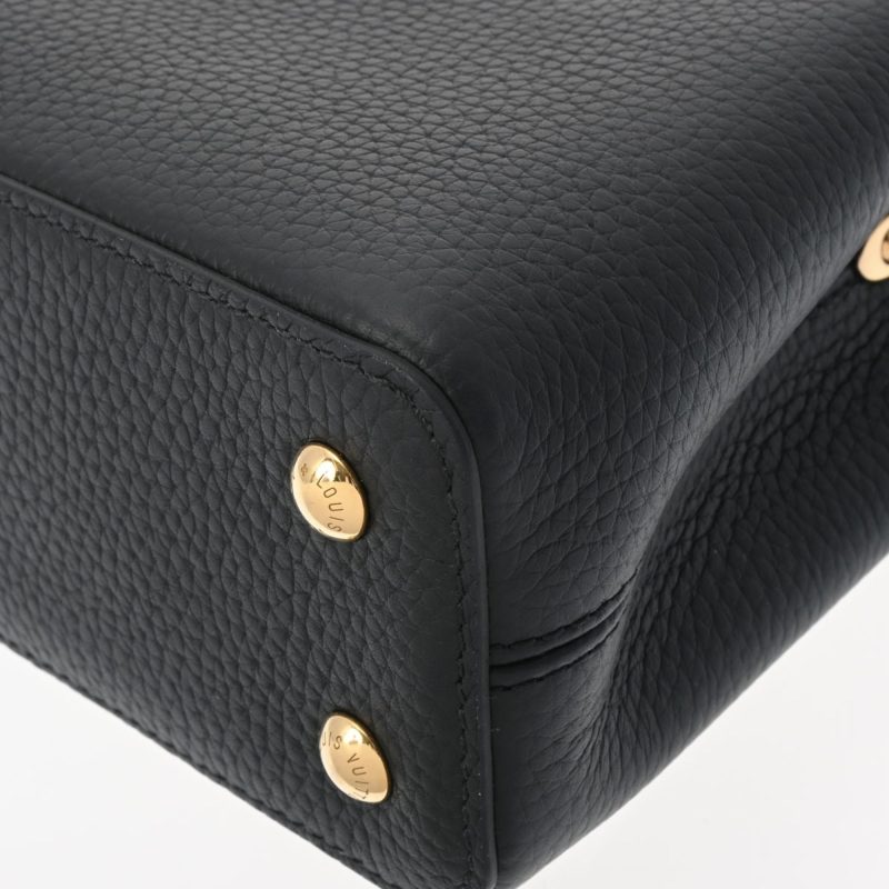 LOUIS VUITTON Capucines MINI Noir M56071 Women's Taurillon Leather Handbag - Logoexplore - Image 7