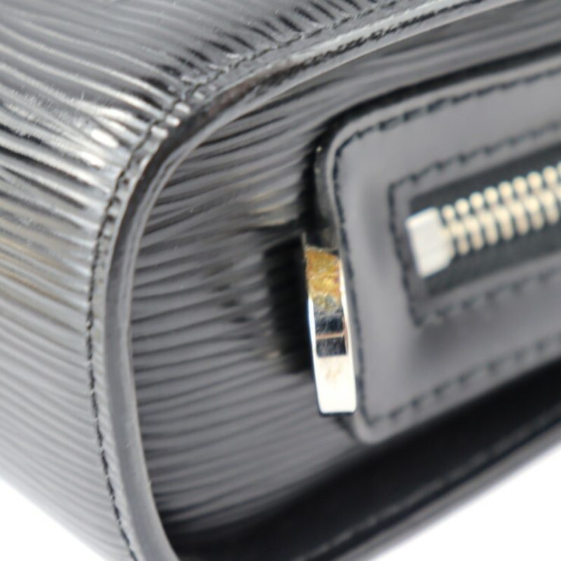 LOUIS VUITTON Epi Oche Second Bag M59362 Leather Noir Black Silver Dial Clutch Biton - Logoexplore - Image 7