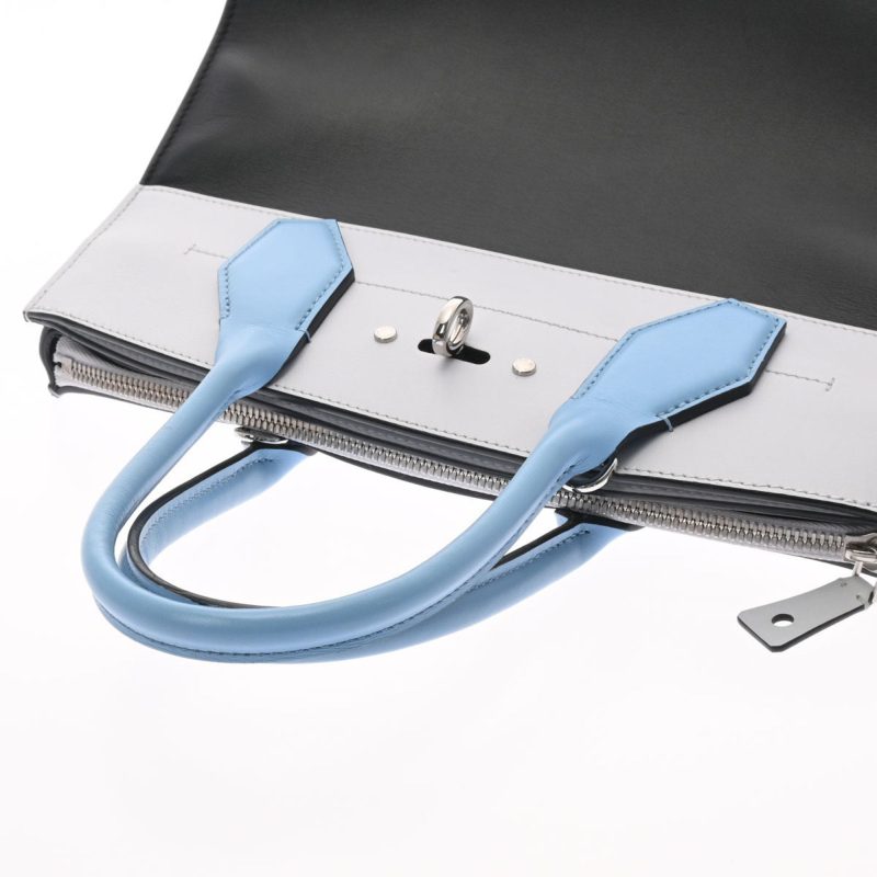 LOUIS VUITTON City Steamer MM Black Gray Blue M42435 Ladies Calf Bag - Logoexplore - Image 3