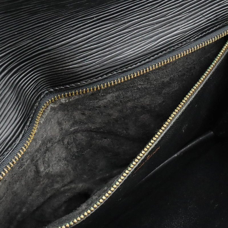 LOUIS VUITTON Epi Pochette Serie Dragonne Second Bag Noir Black Key Missing M52612 - Logoexplore - Image 6