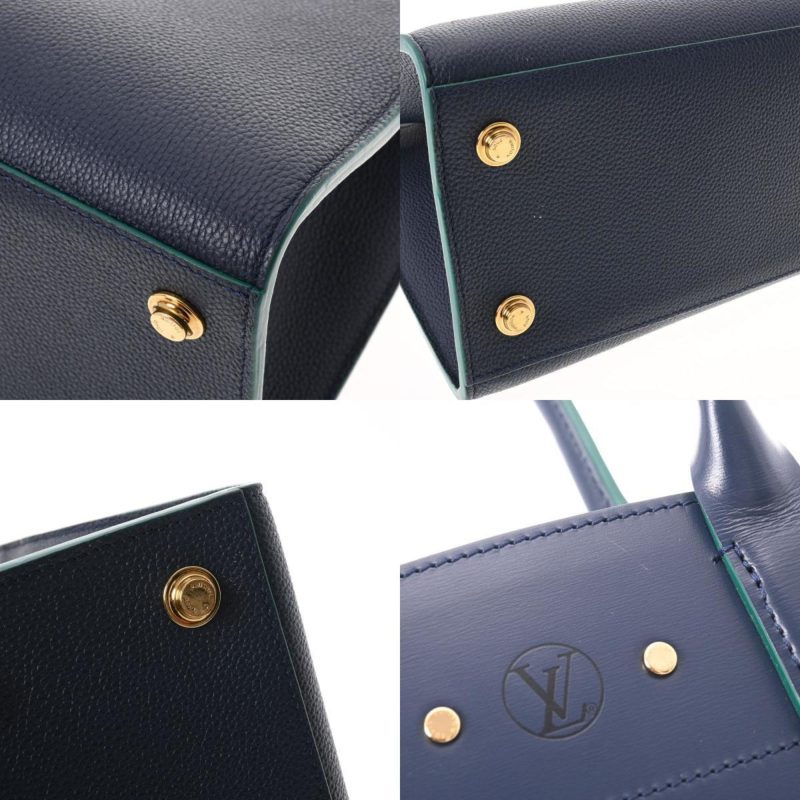 LOUIS VUITTON City Steamer MM Navy/Green Women's Leather Bag - Logoexplore - Image 8
