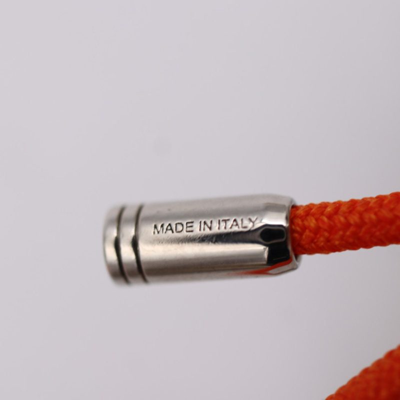 LOUIS VUITTON Bracelet LV Inclusion M69455 Nylon Cord x Resin Orange Silver Hardware Monogram - Logoexplore - Image 7
