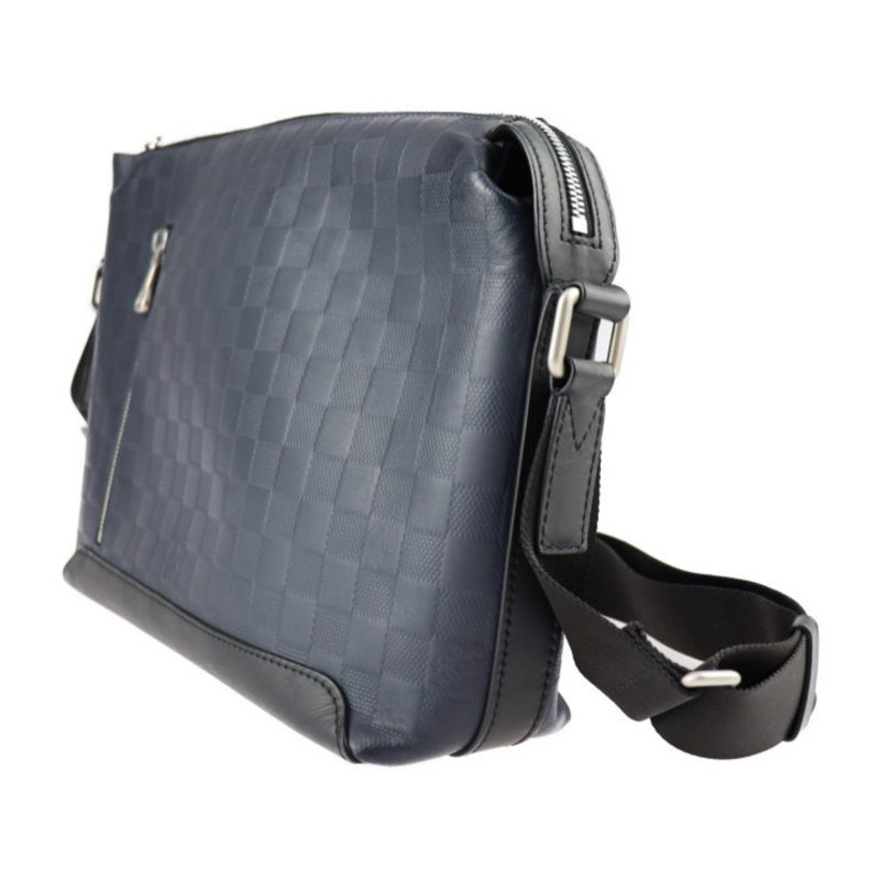 LOUIS VUITTON Discovery Messenger PM Shoulder Bag N42416 Damier Infini Leather Astral Navy Black Silver Hardware Vuitton - Logoexplore - Image 2