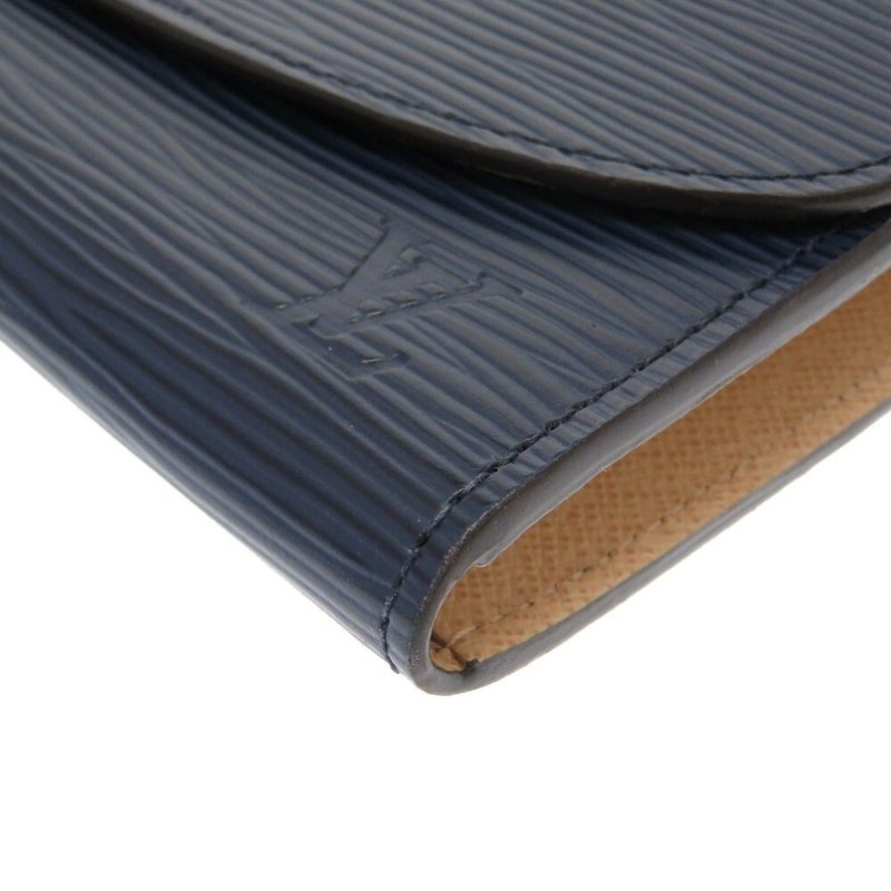 Louis Vuitton Epi Portefeuille Emily M60854 Leather Andigo Blue Long Wallet - Logoexplore - Image 4