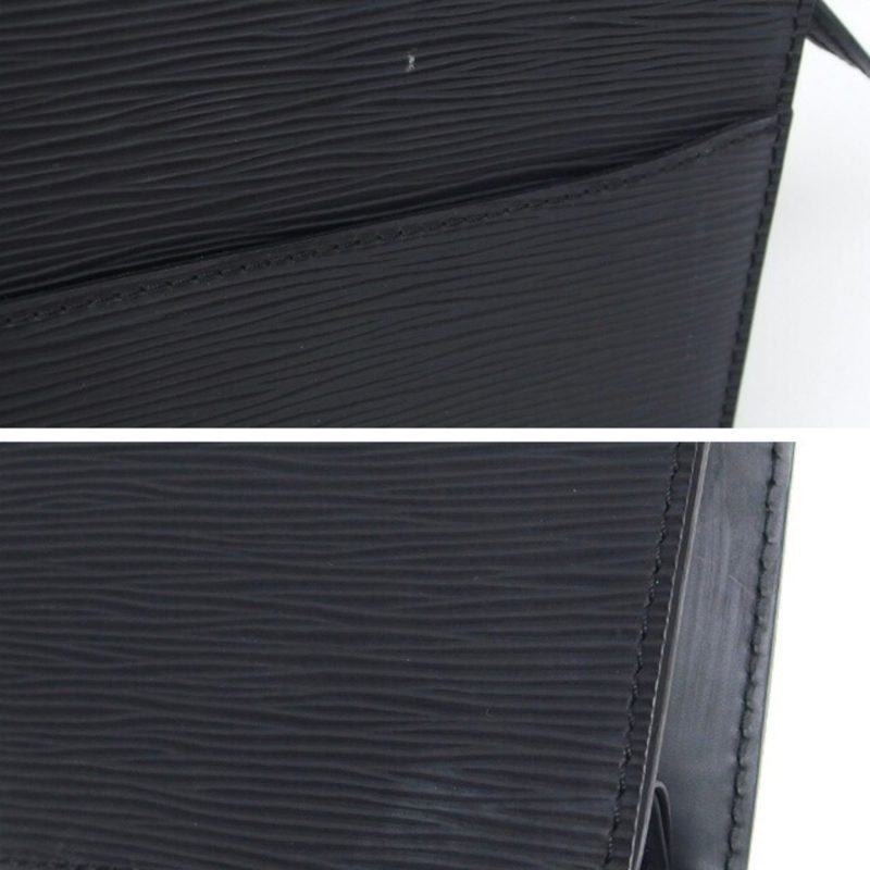 LOUIS VUITTON Epi Pochette Homme Clutch Bag Black M52522 - Logoexplore - Image 5