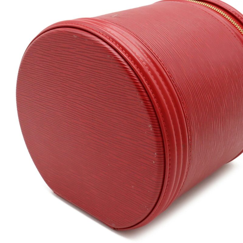 LOUIS VUITTON Epi Cannes Handbag Vanity Bag Leather Red Castilian M48037 - Logoexplore - Image 3
