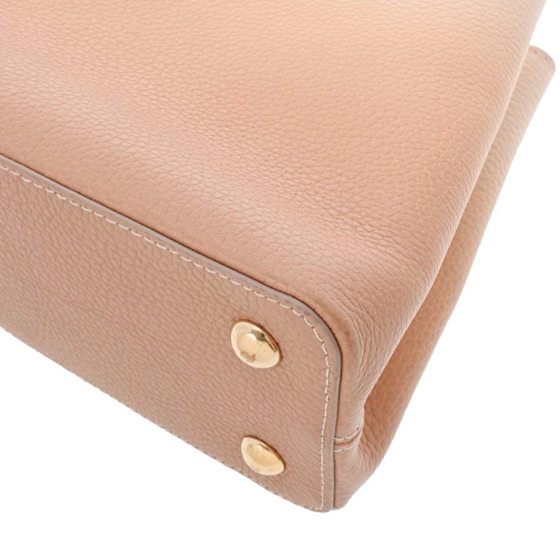LOUIS VUITTON Capucines PM Beige Gradient M53250 Women's Taurillon Leather Handbag - Logoexplore - Image 8