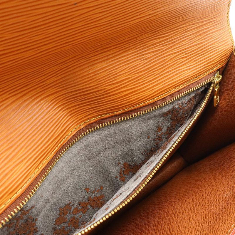 LOUIS VUITTON Epi Serie Dragonne Second Bag Clutch Leather Zipang Gold Key Missing M52618 - Logoexplore - Image 7