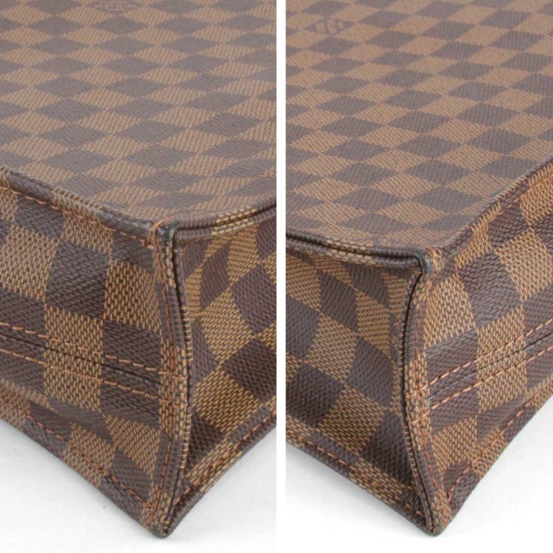 LOUIS VUITTON Damier Sac Pla N51140 Handbag PVC Coated Canvas Ebene Women's - Logoexplore - Image 5