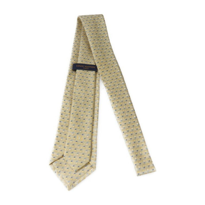 LOUIS VUITTON Cravat Cube Trunk Tie M73122 Silk Yellow Series Box Whole Pattern - Logoexplore - Image 3