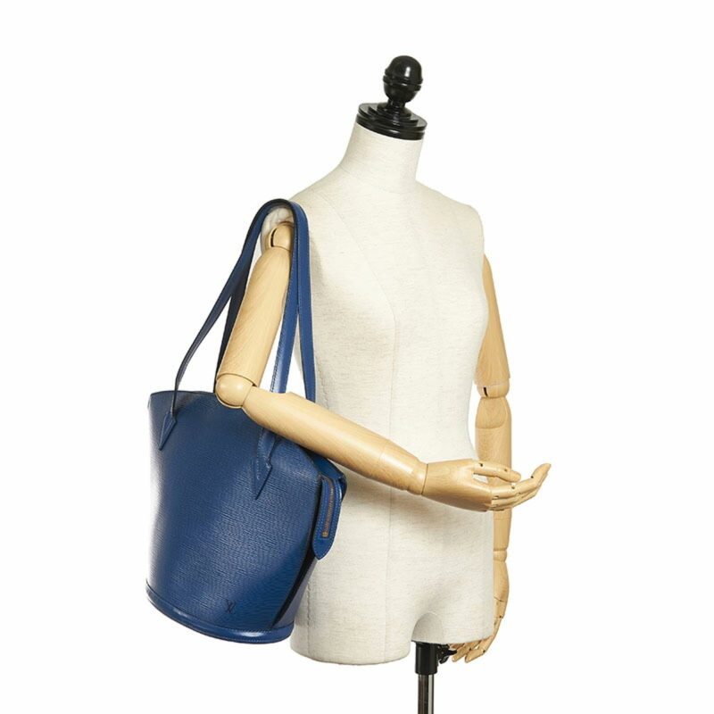 Louis Vuitton Epi Saint-Jacques Handbag Tote Bag M52265 Toledo Blue Leather Women's LOUIS VUITTON - Logoexplore - Image 10