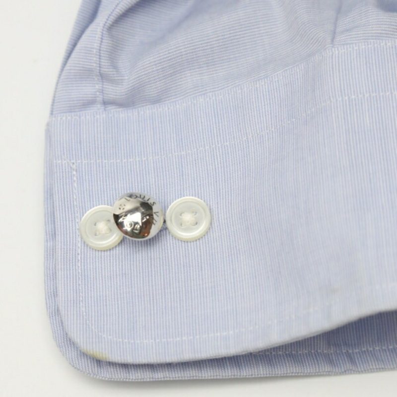 LOUIS VUITTON Bouton de Manchette Motif Bouquet Crew M30566  Silver Cufflinks LV - Logoexplore - Image 6