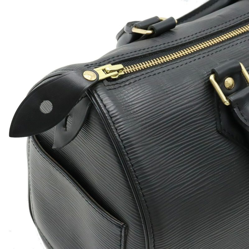LOUIS VUITTON Epi Speedy 25 Handbag Boston Bag Soft Leather Noir Black M59232 - Logoexplore - Image 6