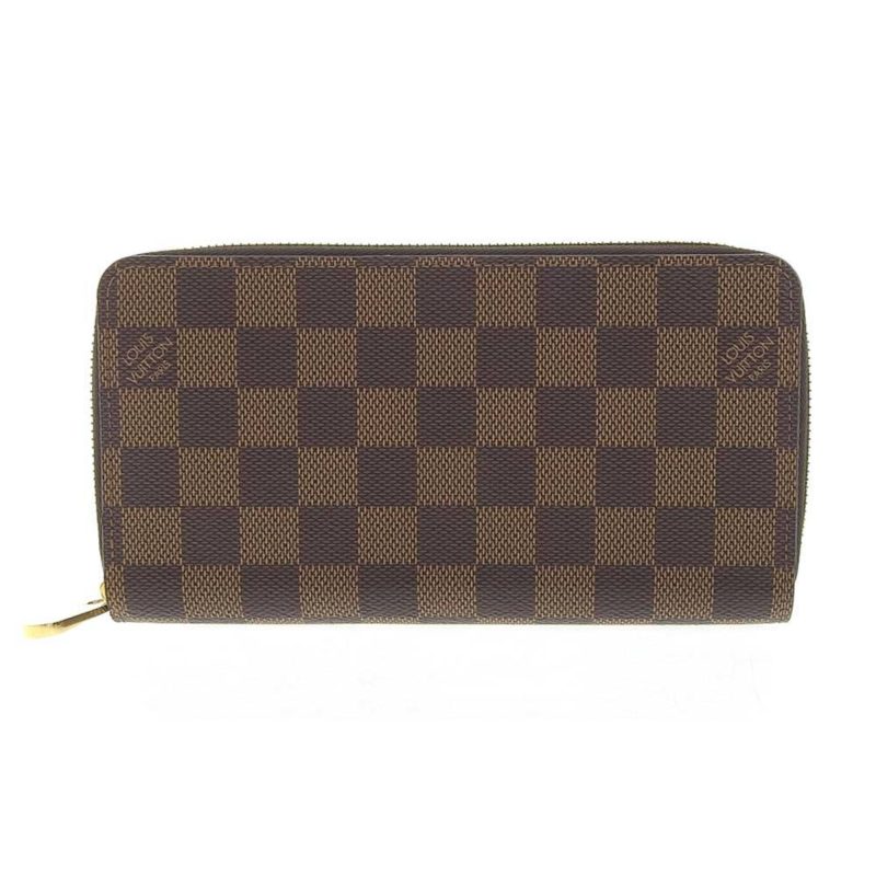 LOUIS VUITTON Damier Zippy Round Long Wallet Ebene N41661 - Logoexplore