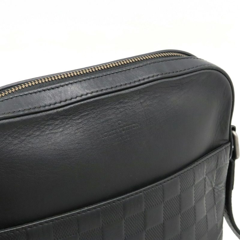 LOUIS VUITTON Damier Infini Pochette District Shoulder Bag Onyx Black N23355 - Logoexplore - Image 8