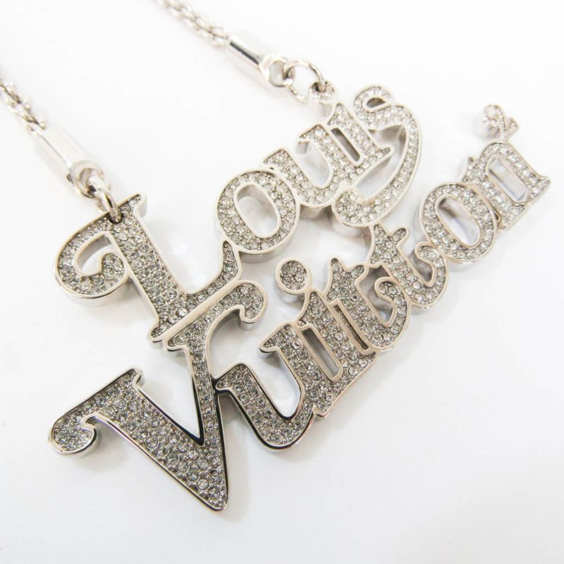 LOUIS VUITTON Colliersquard LV Strass MP2691 Metal,Rhinestone Men,Women Pendant Necklace [Silver] - Logoexplore - Image 2