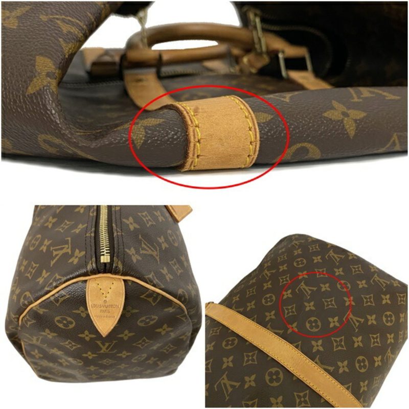 Louis Vuitton Boston Bag Keepol 55 Brown Beige Monogram M41424 Nume MI0951 LOUIS VUITTON Handbag Unisex Louis Vuitton - Logoexplore - Image 9