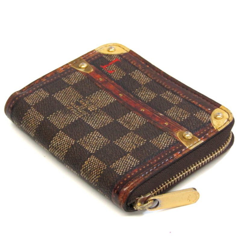 LOUIS VUITTON Damier Zippy Coin Purse Trunk Time Isetan Popup Store Limited M52745 Men,Women Damier Canvas Coin Purse/coin Case Ebene,Red Color - Logoexplore - Image 2