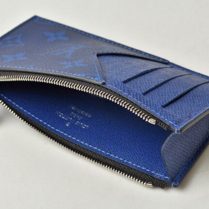 Louis Vuitton Coin Case/Card Case LOUIS VUITTON Shippouch Card Holder Taigarama Cobalt M30270 - Logoexplore - Image 6