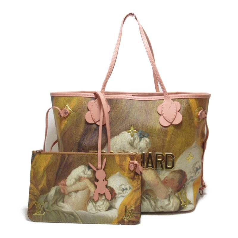 LOUIS VUITTON Fragonard Neverfull MMTote Bag Pink Masters collection PVC coated canvas M43319 - Logoexplore