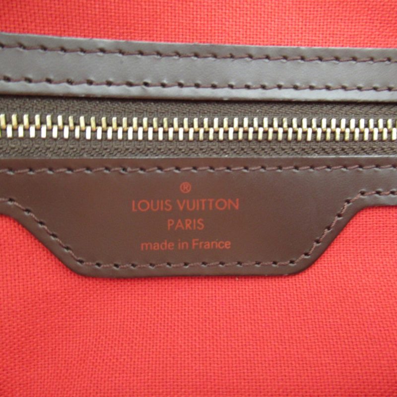 LOUIS VUITTON Chelsea Tote Bag Brown Ebene Damier PVC coated canvas N51119 - Logoexplore - Image 9