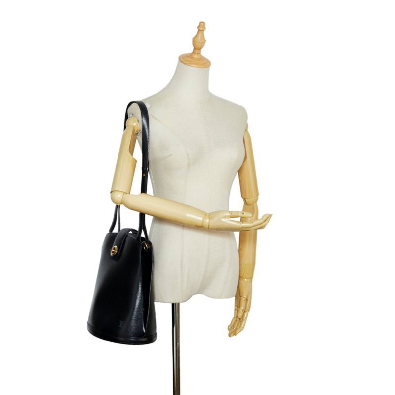 LOUIS VUITTON Epi Cluny Shoulder Bag M52252 Noir Black Leather Ladies - Logoexplore - Image 9