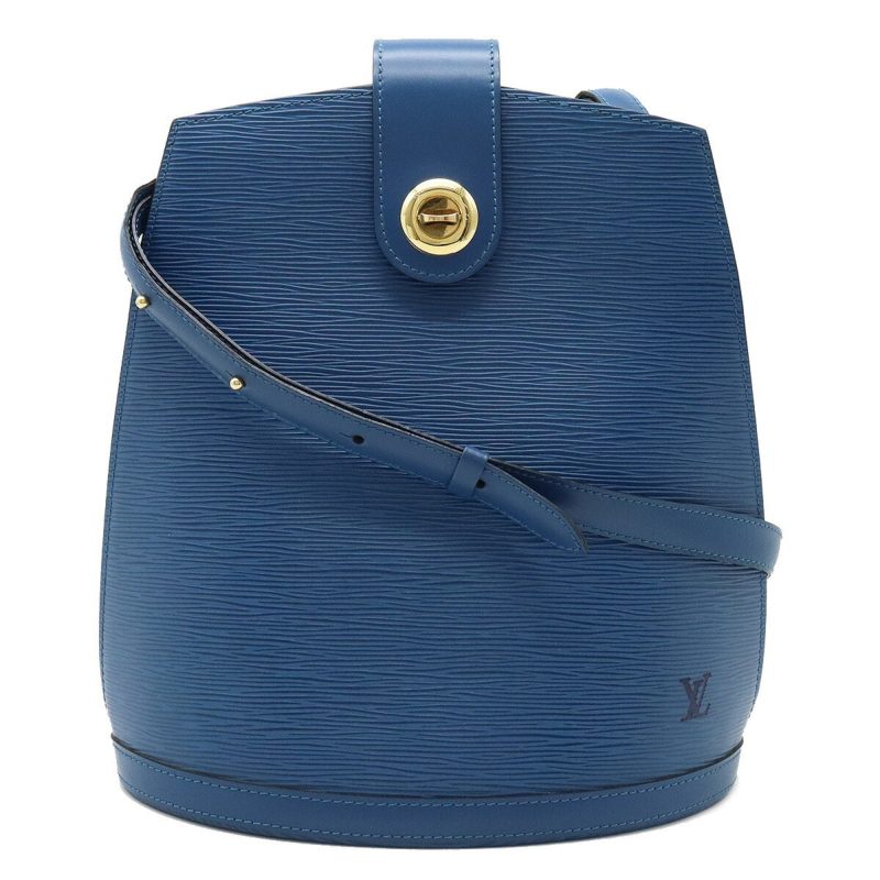 LOUIS VUITTON Epi Cluny Shoulder Bag Leather Toledo Blue M52255 - Logoexplore