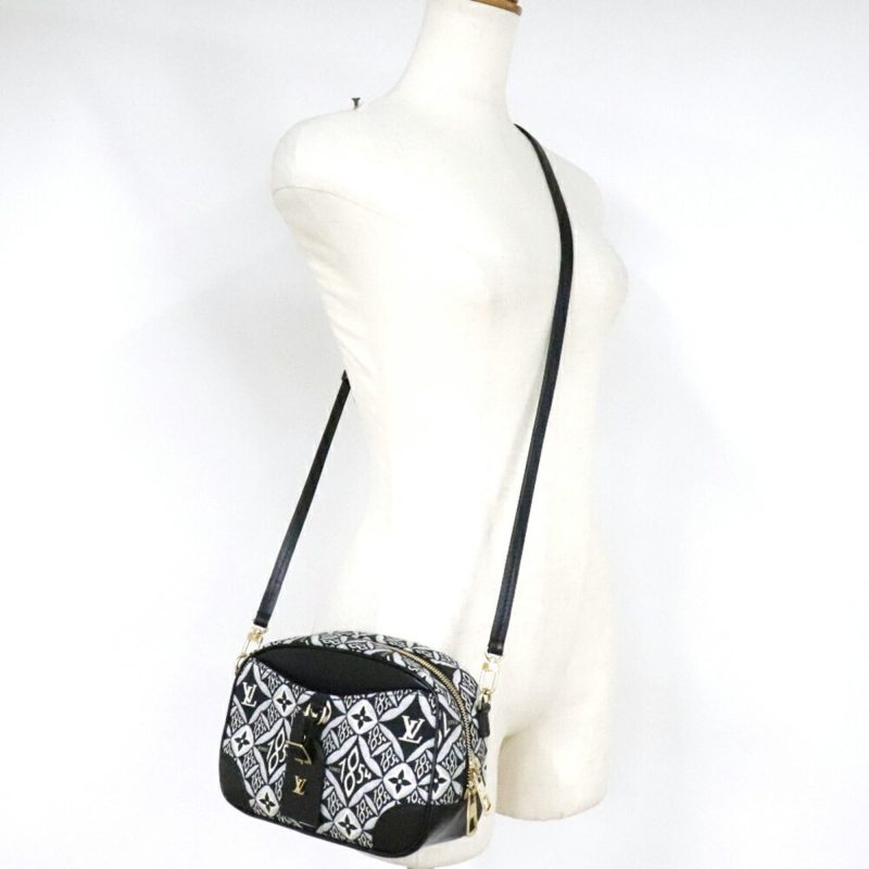 LOUIS VUITTON Deauville Mini SINCE1854 Nicolas Ghesquiere M57205 x Monogram Jacquard Black PL3270 Women's Shoulder Bag - Logoexplore - Image 9