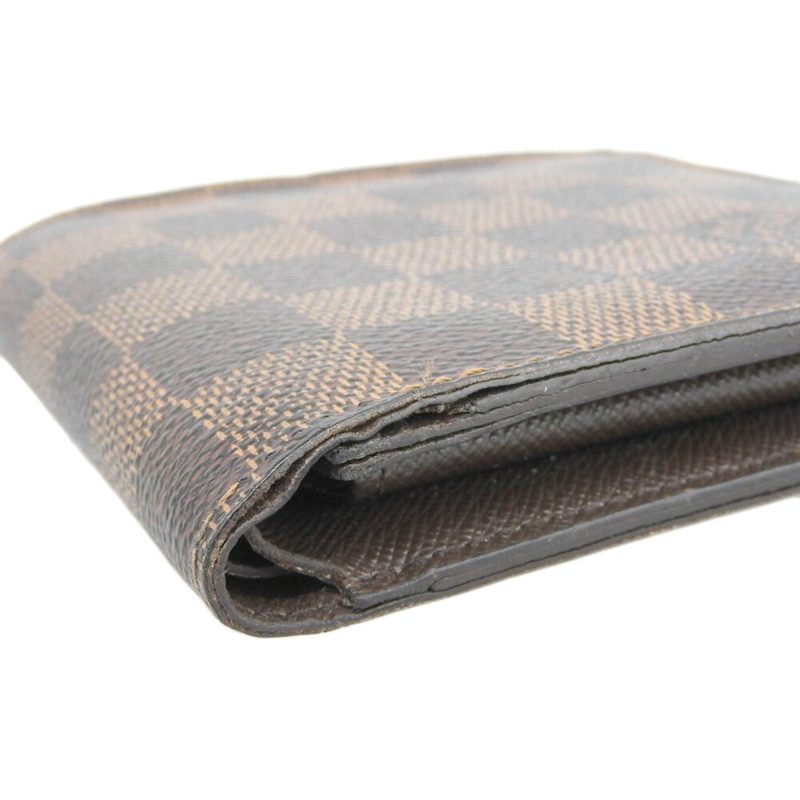 LOUIS VUITTON Damier Portefeuille Marco Bifold Wallet Ebene N61675 - Logoexplore - Image 5
