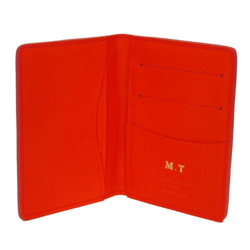 LOUIS VUITTON Card Case Organizer de Poche Logo Red Old Model Pass Damier Infini Fusion N63013 Men's - Logoexplore - Image 5