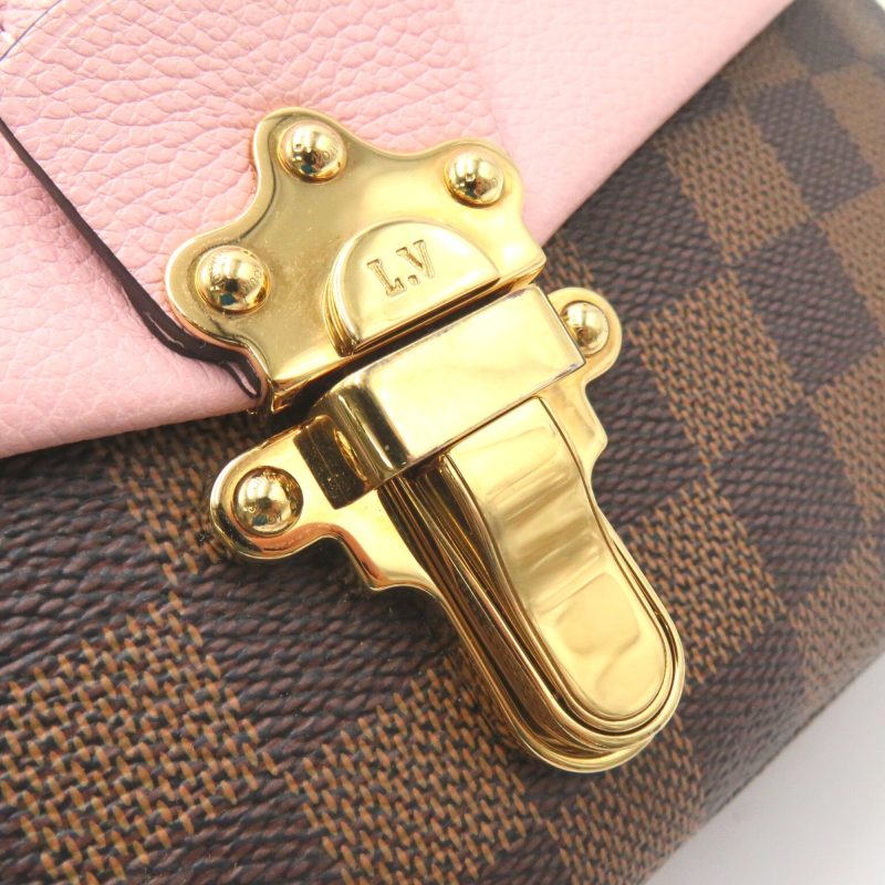 LOUIS VUITTON Brown Pink Magnolia Damier PVC coated canvas leather N44244 - Logoexplore - Image 10