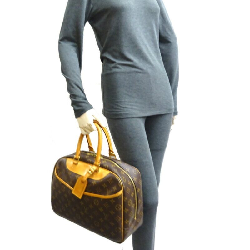 LOUIS VUITTON Deauville [Bowling Vanity] Women's Handbag M47270[] Monogram Ebene [Brown] - Logoexplore - Image 9