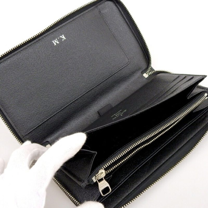 LOUIS VUITTON Damier Graphite Zippy Organizer Round Zipper Long Wallet N63077 Black Men's - Logoexplore - Image 7