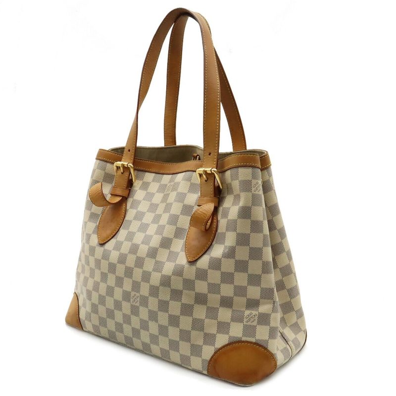 LOUIS VUITTON Damier Azur Hampstead MM Tote Bag Shoulder N51206 - Logoexplore - Image 2