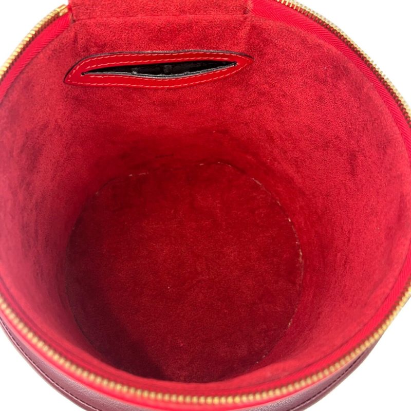 LOUIS VUITTON Cannes Vanity Bag Handbag Epi Leather M48037 AS0936 Red Ladies - Logoexplore - Image 6