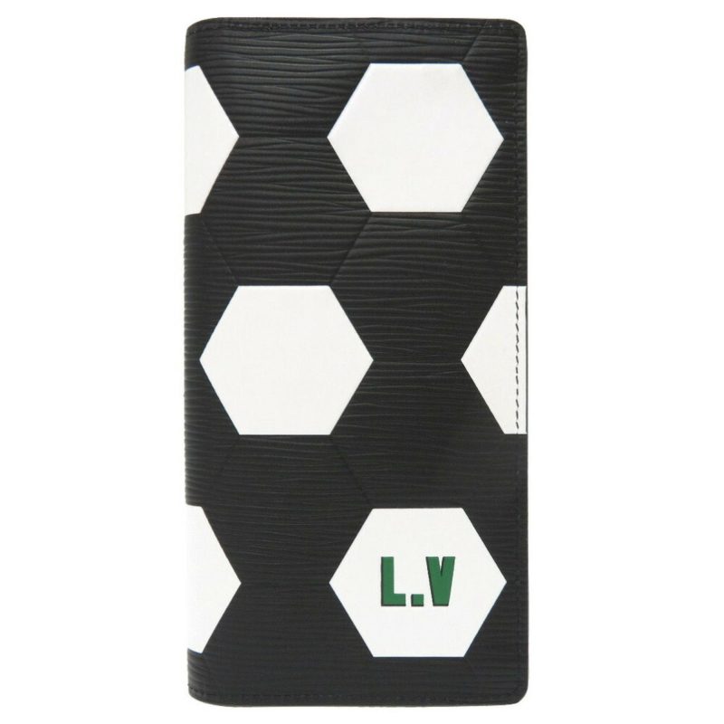 Louis Vuitton Epi Portofeuil Brothers 2018 FIFA World Cup Limited M63294 Long Wallet Black 0204 LOUIS VUITTON Men's - Logoexplore