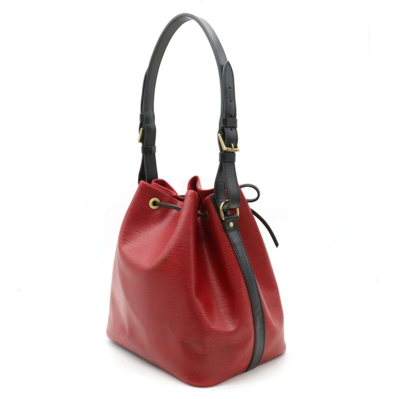 LOUIS VUITTON Epi Bicolor Petit Noe Shoulder Bag Leather Castilian Red Noir Black M44172 - Logoexplore - Image 2