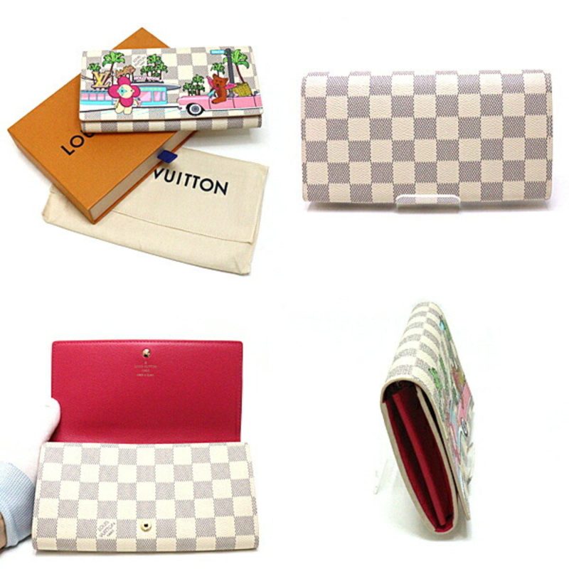 Louis Vuitton Damier Azur Portefeuille Sarah Vivienne Holiday N60497 - Logoexplore - Image 2