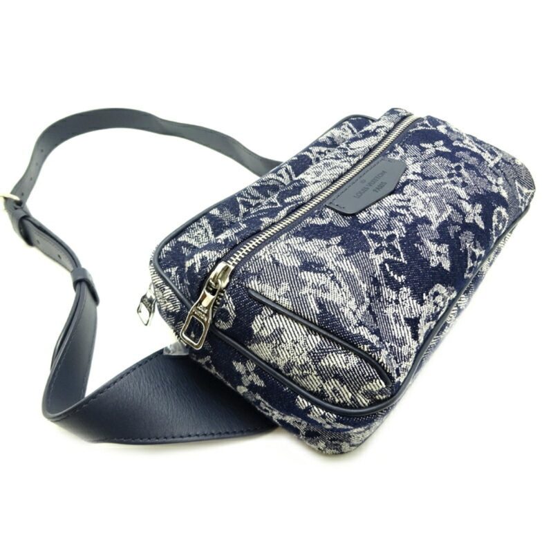 LOUIS VUITTON Bum Bag Outdoor 2021 SS Women's Body M57281 Monogram Tapestry Navy - Logoexplore - Image 3