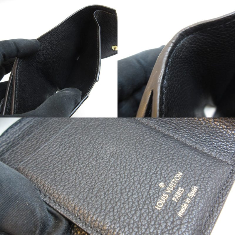 Louis Vuitton Duble V Compact Noir Brown Mini Wallet Tri-Fold Ladies Calf Monogram M64420 - Logoexplore - Image 5
