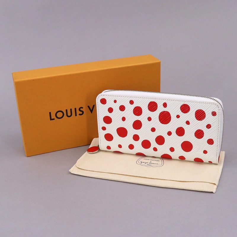 LOUIS VUITTON Epi Infinity Dot LVxYK Zippy Wallet Long Leather White Red M81961 RFID - Logoexplore - Image 8