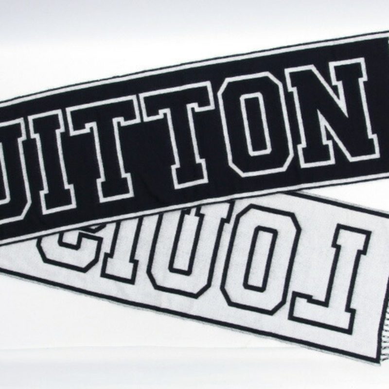 LOUIS VUITTON Escharpe City Design Muffler Black - Logoexplore - Image 4