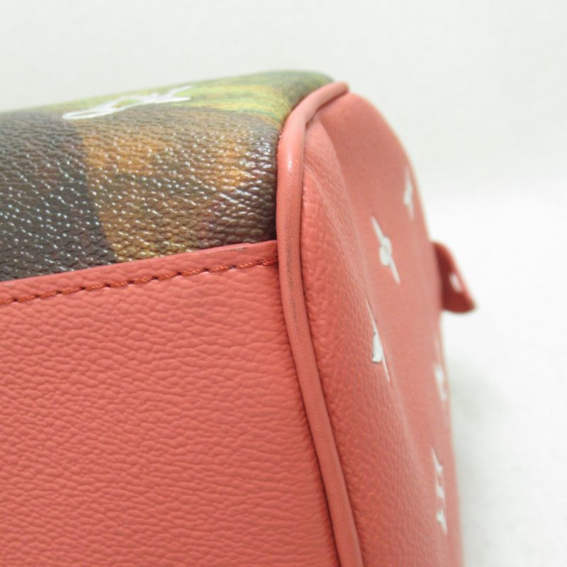 LOUIS VUITTON Da Vinci Speedy 30 Handbag Pink Masters collection PVC coated canvas M43372 - Logoexplore - Image 6